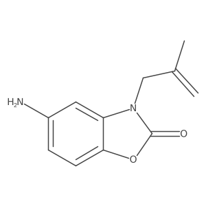 5-Amino-3-(2-methylprop-2-en-1-yl)-2,3-dihydro-1,3-benzoxazol-2-one结构式