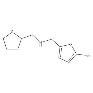 1-(5-Bromothiophen-2-yl)-N-((tetrahydrofuran-2-yl)methyl)methanamine Structure