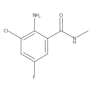 2-amino-3-chloro-5-fluoro-N-methylbenzamide Structure
