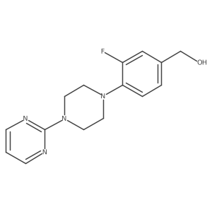 {3-Fluoro-4-[4-(pyrimidin-2-yl)piperazin-1-yl]phenyl}methanol Structure