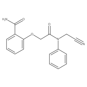 2-{[(Cyanomethyl)(phenyl)carbamoyl]methoxy}benzamide Structure