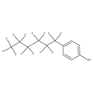 4-(Tridecafluorohexyl)phenol结构式