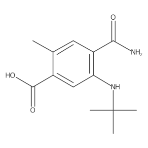5-(Tert-butylamino)-4-carbamoyl-2-methylbenzoic acid Structure