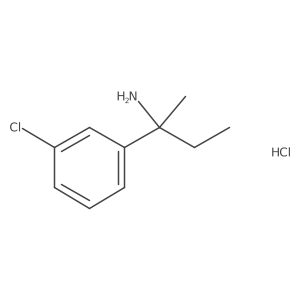 2-(3-Chlorophenyl)butan-2-amine hydrochloride Structure
