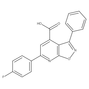 6-(4-Fluorophenyl)-3-phenylisoxazolo[5,4-b]pyridine-4-carboxylic acid Structure