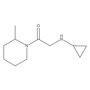2-(Cyclopropylamino)-1-(2-methylpiperidin-1-yl)ethanone结构式