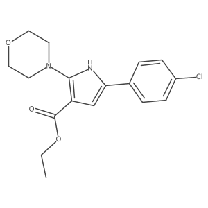 Ethyl 5-(4-chlorophenyl)-2-morpholin-4-ylpyrrole-3-carboxylate Structure