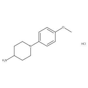 1-(4-Methoxyphenyl)piperidin-4-amine;hydrochloride结构式