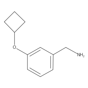 (3-Cyclobutoxyphenyl)methanamine结构式