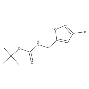 tert-Butyl ((4-bromofuran-2-yl)methyl)carbamate结构式