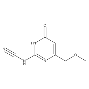 [4-(Methoxymethyl)-6-oxo-1,6-dihydropyrimidin-2-yl]cyanamide结构式