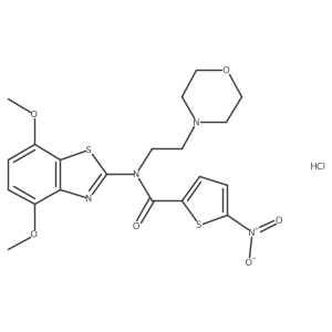 N-(4,7-dimethoxybenzo[d]thiazol-2-yl)-N-(2-morpholinoethyl)-5-nitrothiophene-2-carboxamide hydrochloride Structure