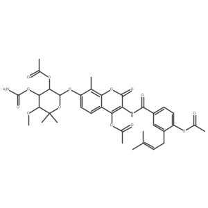 Novobiocin, triacetate Structure