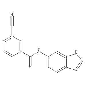 3-cyano-N-(1H-indazol-6-yl)benzamide Structure