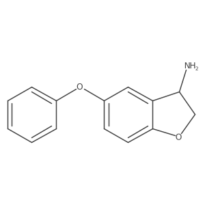 (3S)-2,3-Dihydro-5-phenoxy-3-benzofuranamine Structure