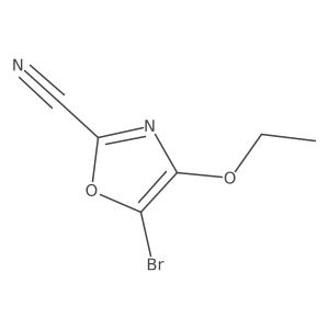 5-Bromo-4-ethoxy-2-oxazolecarbonitrile结构式