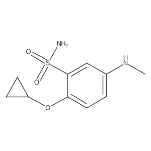 2-Cyclopropoxy-5-(methylamino)benzenesulfonamide结构式