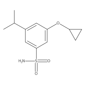 3-Cyclopropoxy-5-isopropylbenzenesulfonamide结构式