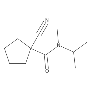 1-Cyano-N-methyl-N-(1-methylethyl)cyclopentanecarboxamide Structure
