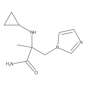 2-(cyclopropylamino)-3-(1H-imidazol-1-yl)-2-methylpropanamide结构式