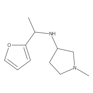 N-[1-(furan-2-yl)ethyl]-1-methylpyrrolidin-3-amine Structure