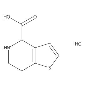 4H,5H,6H,7H-thieno[3,2-c]pyridine-4-carboxylic acid hydrochloride Structure