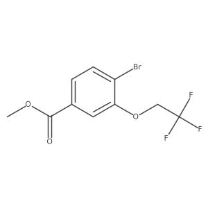 4-Bromo-3-(2,2,2-trifluoro-ethoxy)-benzoic acid methyl ester Structure