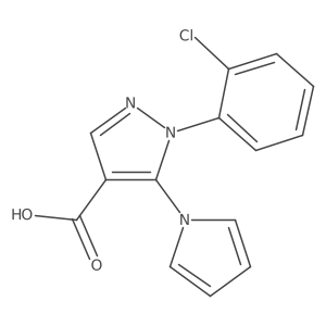 1-(2-chlorophenyl)-5-(1H-pyrrol-1-yl)-1H-pyrazole-4-carboxylic acid Structure