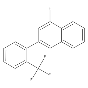 1-Fluoro-3-(2-(trifluoromethyl)phenyl)naphthalene Structure
