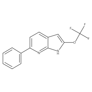 2-(Trifluoromethoxy)-6-phenyl-1H-pyrrolo[2,3-b]pyridine结构式