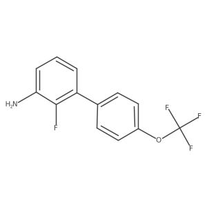 3-Amino-2-fluoro-4'-(trifluoromethoxy)biphenyl结构式
