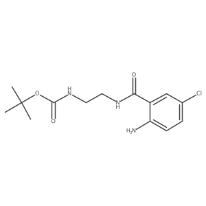 tert-Butyl (2-(2-amino-5-chlorobenzamido)ethyl)carbamate Structure