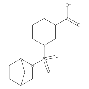 1-{2-Azabicyclo[2.2.1]heptane-2-sulfonyl}piperidine-3-carboxylic acid Structure
