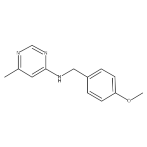 N-[(4-methoxyphenyl)methyl]-6-methylpyrimidin-4-amine结构式