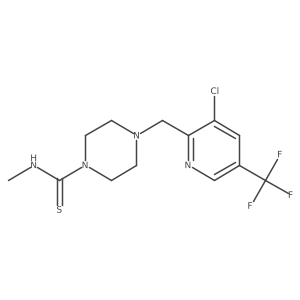 4-(3-Chloro-5-trifluoromethyl-pyridin-2-ylmethyl)-piperazine-1-carbothioic acid methylamide Structure