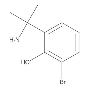 2-(2-Aminopropan-2-yl)-6-bromophenol结构式