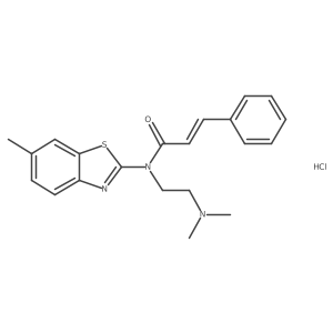 N-(2-(dimethylamino)ethyl)-N-(6-methylbenzo[d]thiazol-2-yl)cinnamamide hydrochloride Structure