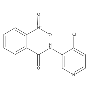 N-(4-chloropyridin-3-yl)-2-nitrobenzamide结构式