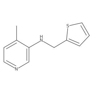 4-methyl-N-(thiophen-2-ylmethyl)pyridin-3-amine结构式