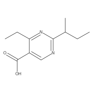 2-(Butan-2-yl)-4-ethylpyrimidine-5-carboxylic acid Structure