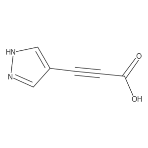 3-(1H-pyrazol-4-yl)propiolic acid Structure