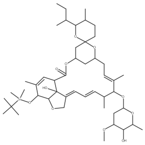 5-O-[(1,1-Dimethylethyl)dimethylsilyl] Ivermectin B1 Monosaccharide Structure