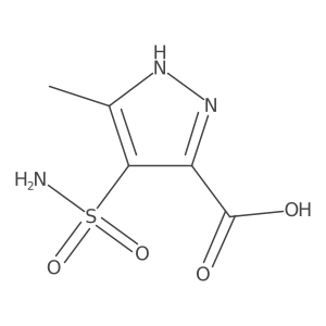 5-methyl-4-sulfamoyl-1H-pyrazole-3-carboxylic acid Structure