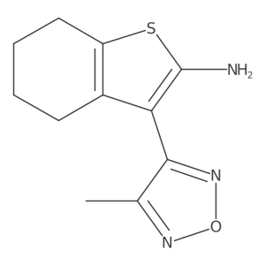 3-(4-Methyl-1,2,5-oxadiazol-3-yl)-4,5,6,7-tetrahydrobenzo[b]thiophen-2-amine Structure