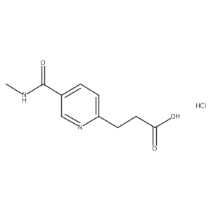 3(5-Methylcarbamoyl-pyridin-2-yl)propionic acid hydrochloride结构式