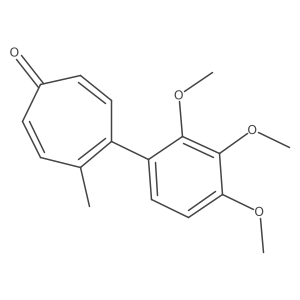 4-Methyl-5-(2,3,4-trimethoxyphenyl)-2,4,6-cycloheptatrien-1-one Structure