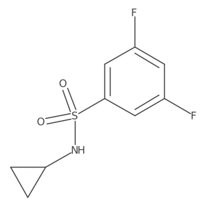N-cyclopropyl-3,5-difluorobenzenesulfonamide Structure