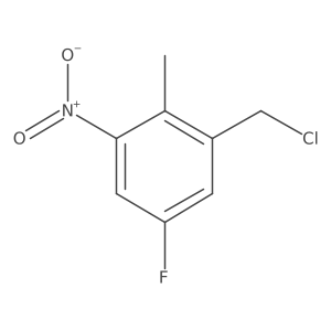 1-(Chloromethyl)-5-fluoro-2-methyl-3-nitrobenzene结构式