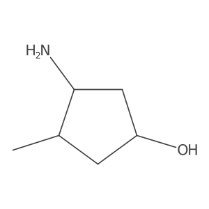 3-Amino-4-methylcyclopentan-1-ol结构式