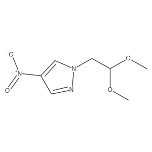 1-(2,2-dimethoxyethyl)-4-nitro-1H-pyrazole结构式